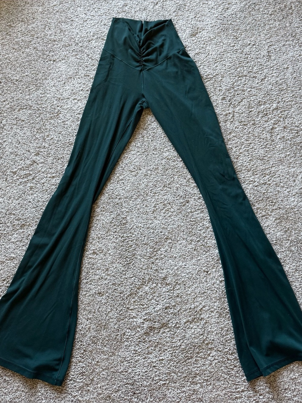 Aerie green flared leggings